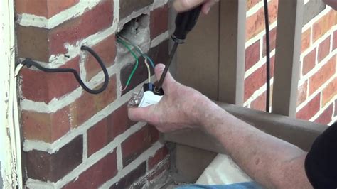 installing exterior electrical box|outdoor electrical box installation.